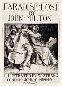 Title Page from Paradise Lost by John Milton, Illustration by William Strang